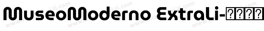 MuseoModerno ExtraLi字体转换